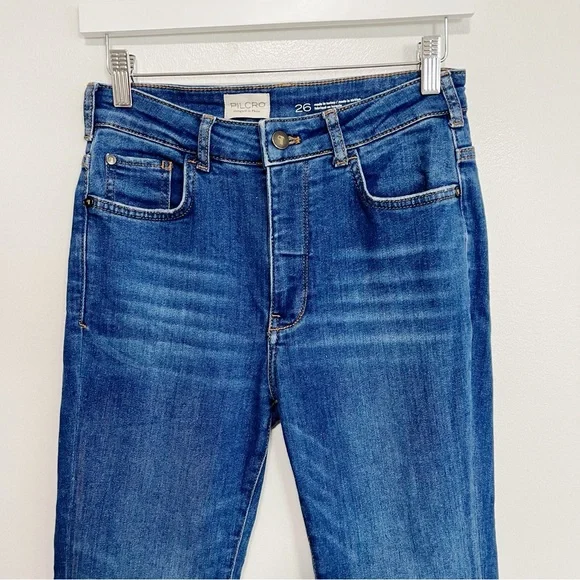 BOGO! Anthropologie Pilcro High Rise Flare Jeans Blue Size 26 - Picture 3 of 10